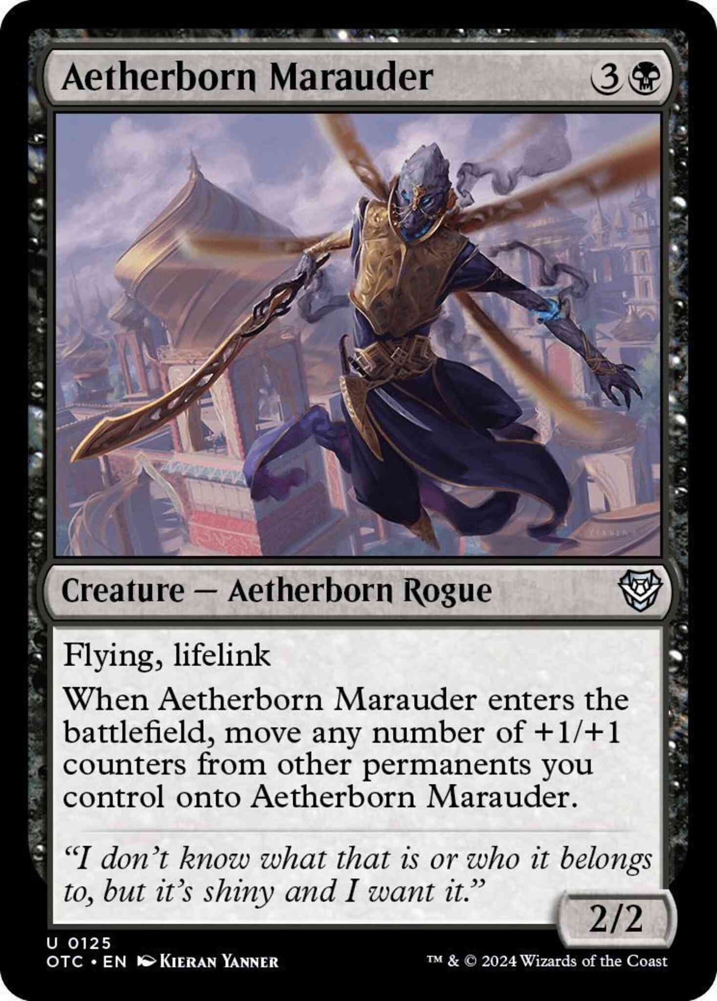 Aetherborn Marauder [125] [Outlaws of Thunder Junction: Commander] [Non-Foil]