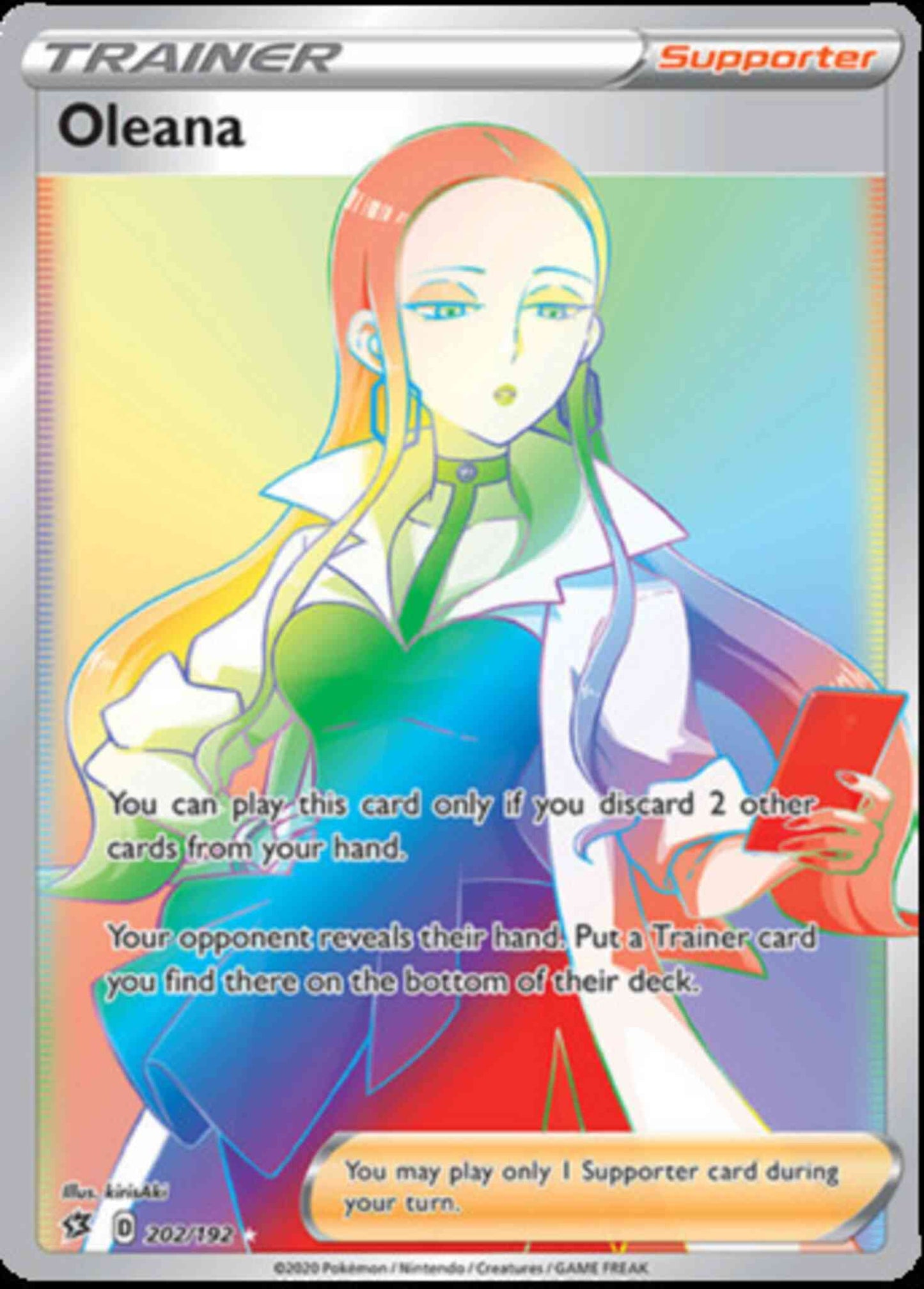 Oleana - 202/192 - Rare Secret [swsh2-202] [Secret]