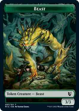 Beast Token (07) // Spider Token (11) [Innistrad: Midnight Hunt: Commander: Tokens] [Non-Foil]