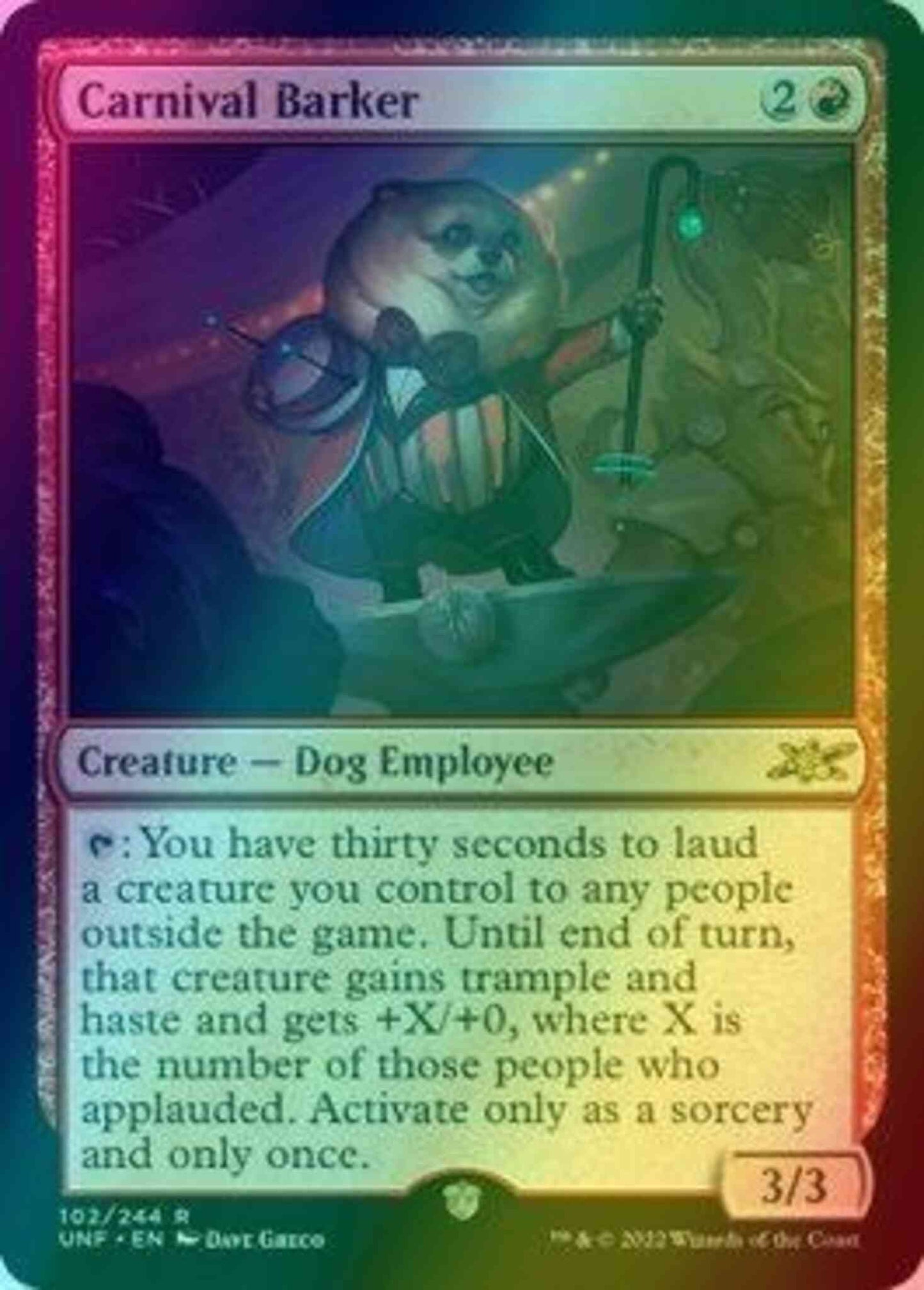Carnival Barker [102] [Unfinity] [Foil]