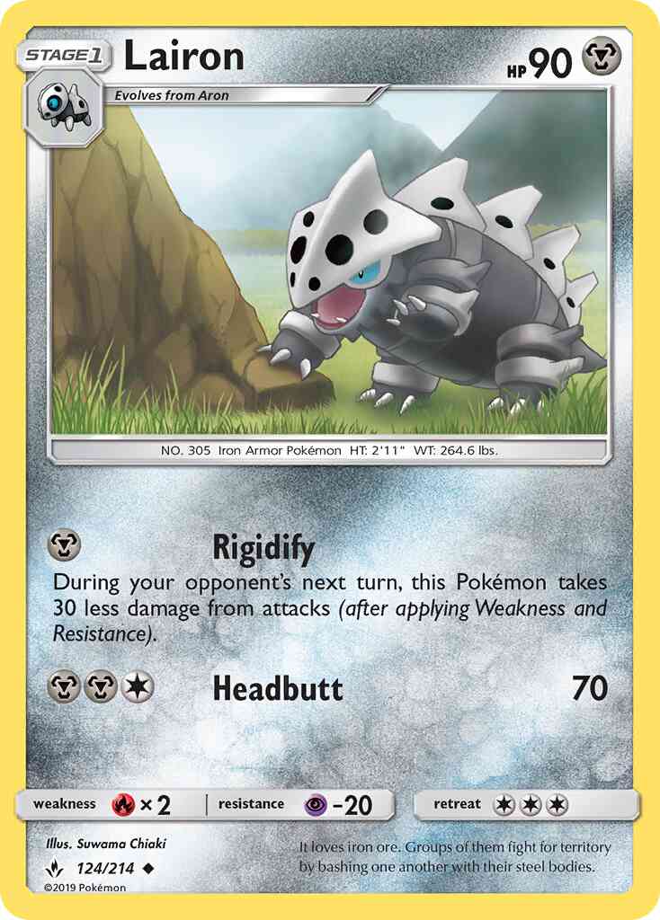 Lairon - 124/214 - Uncommon [sm10-124] [Reverse Holo]