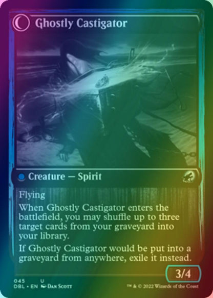 Covetous Castaway // Ghostly Castigator [45] [Innistrad: Double Feature] [Foil]