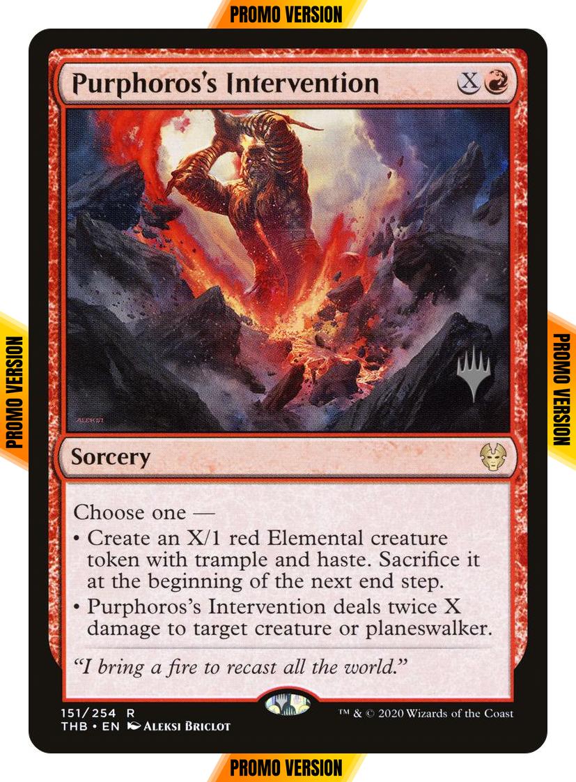 Purphoros's Intervention [151p] [Promo Pack] [Theros Beyond Death Promos] [Non-Foil]
