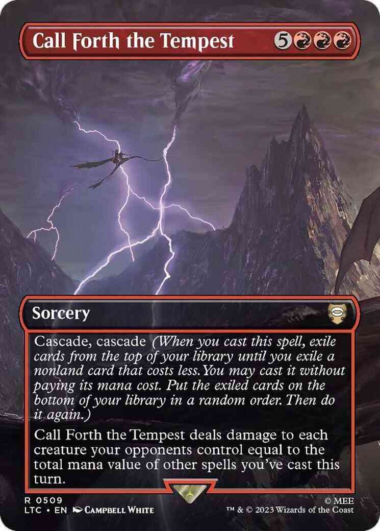 Call Forth the Tempest [509] [Borderless] [The Lord of the Rings: Tales of Middle-earth: Commander] [Non-Foil]