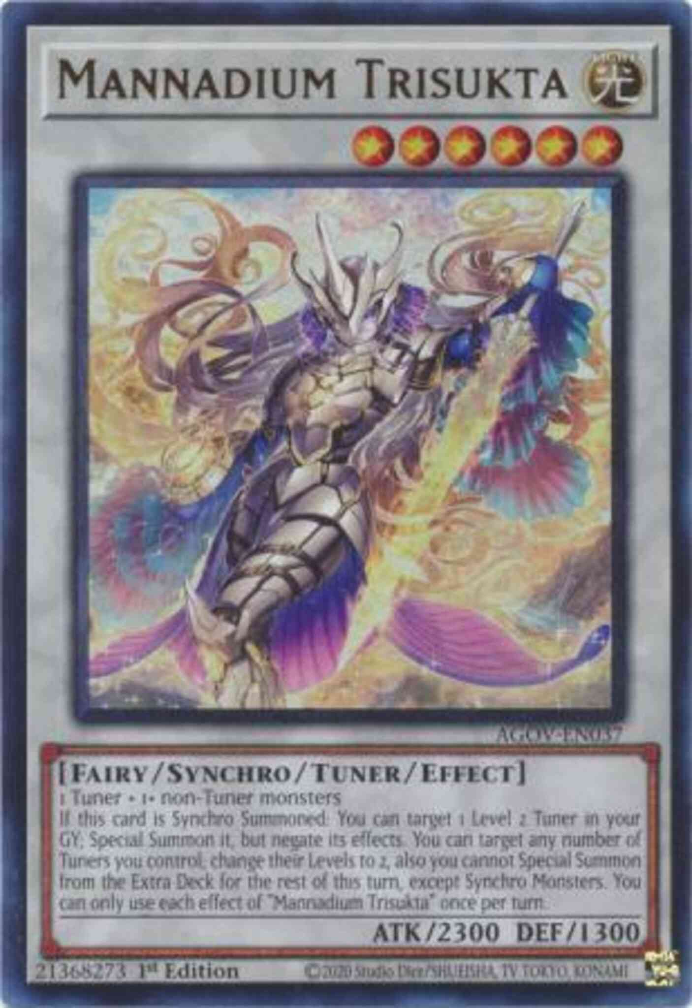 Mannadium Trisukta - AGOV-EN037 - Ultra Rare - 1st Edition