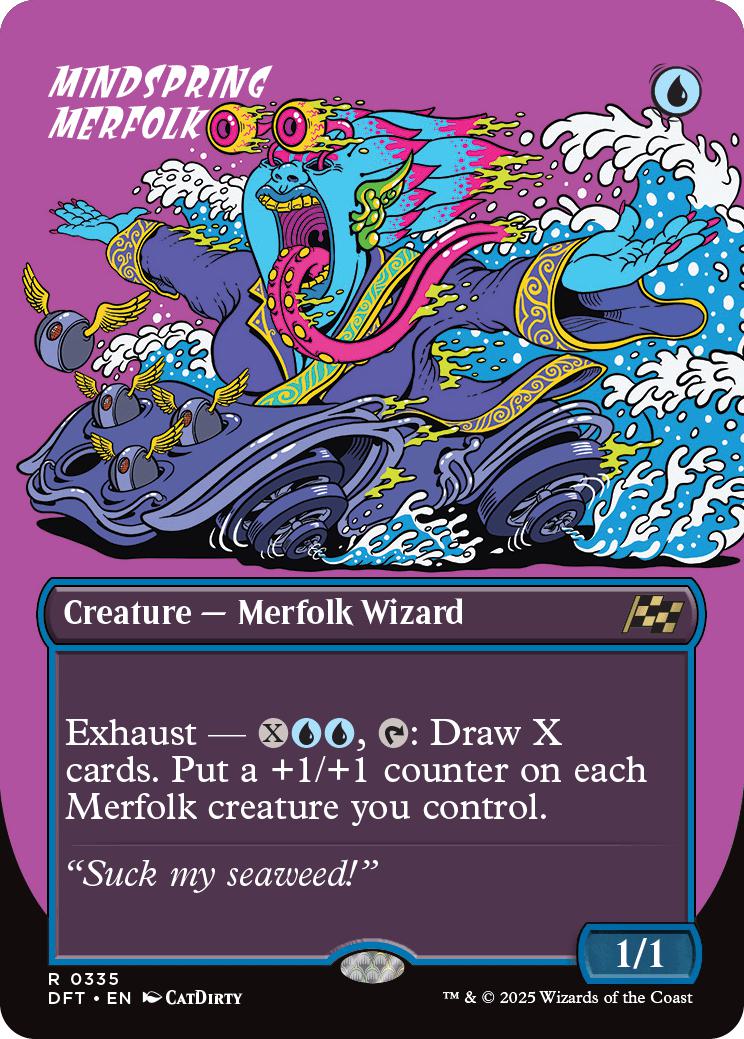 Mindspring Merfolk [335] [Borderless] [Rude Rider] [Aetherdrift] [Non-Foil]