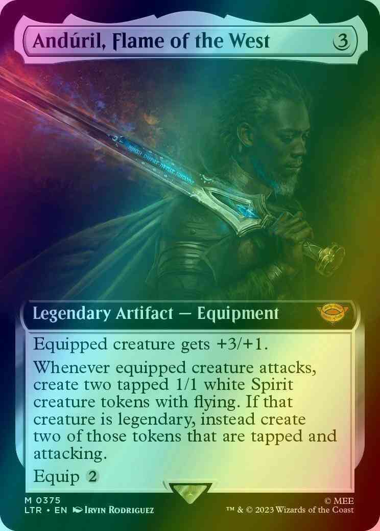 Andúril, Flame of the West [375] [Extended Art] [The Lord of the Rings: Tales of Middle-earth] [Foil]