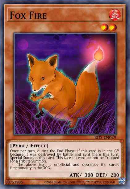 Fox Fire - DR3-EN089 - Common - Unlimited