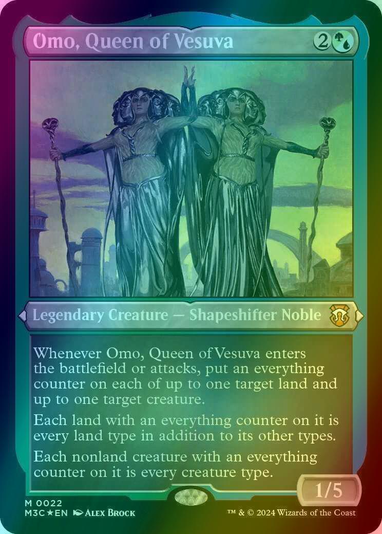 Omo, Queen of Vesuva [22] [Modern Horizons 3: Commander] [Etched Foil]