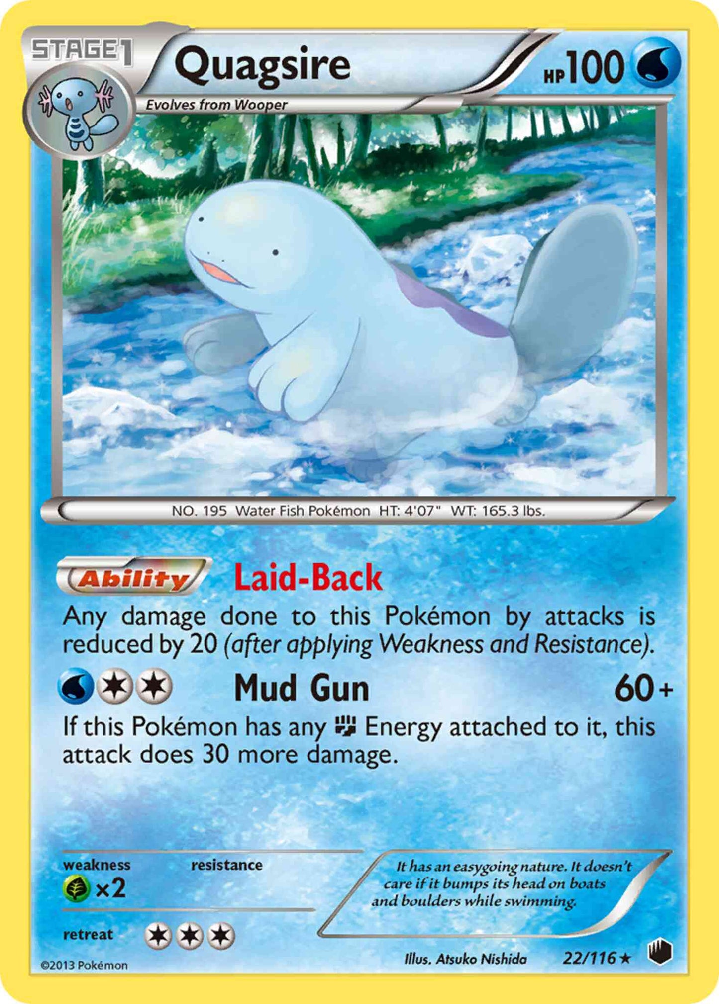Quagsire - 22/116 - Rare [bw9-22] [Non-Holo]