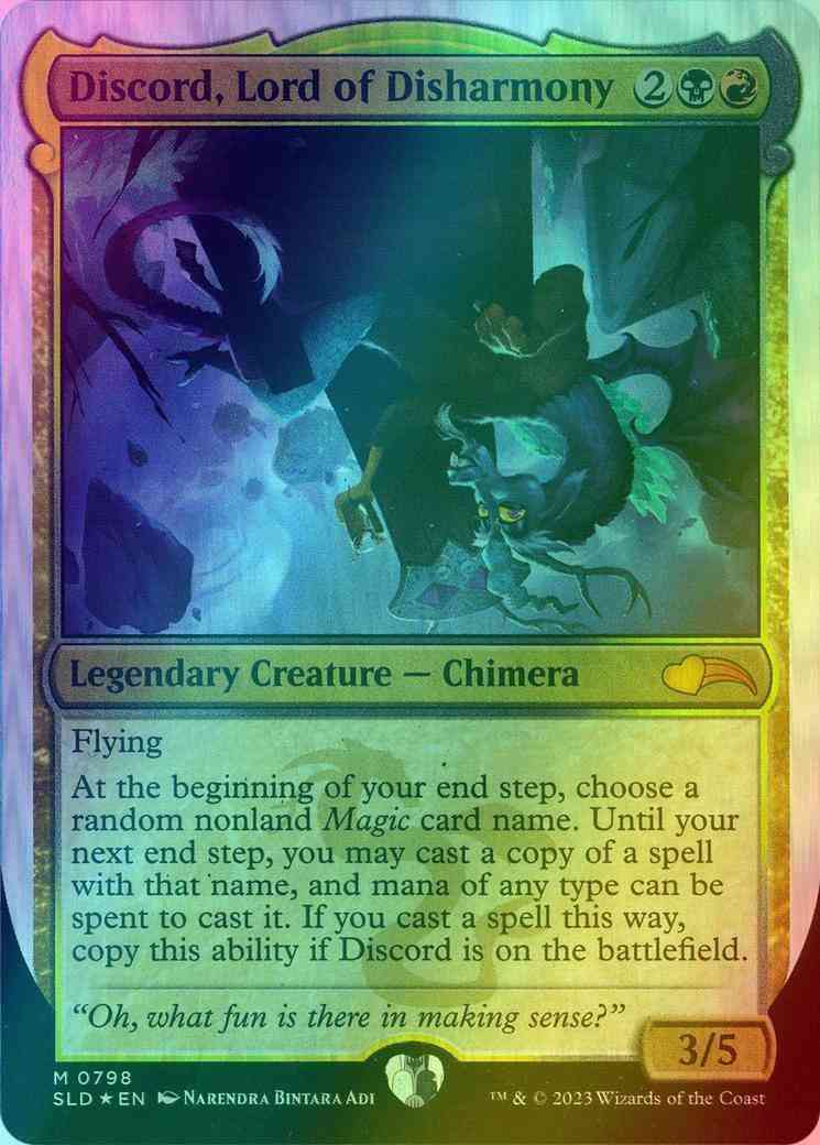 Discord, Lord of Disharmony [0798] [Ponies: The Galloping 2] [Secret Lair Drop] [Foil]