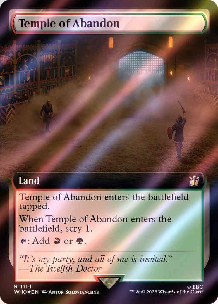 Temple of Abandon [1114] [Extended Art] [Universes Beyond: Doctor Who] [Surge Foil]