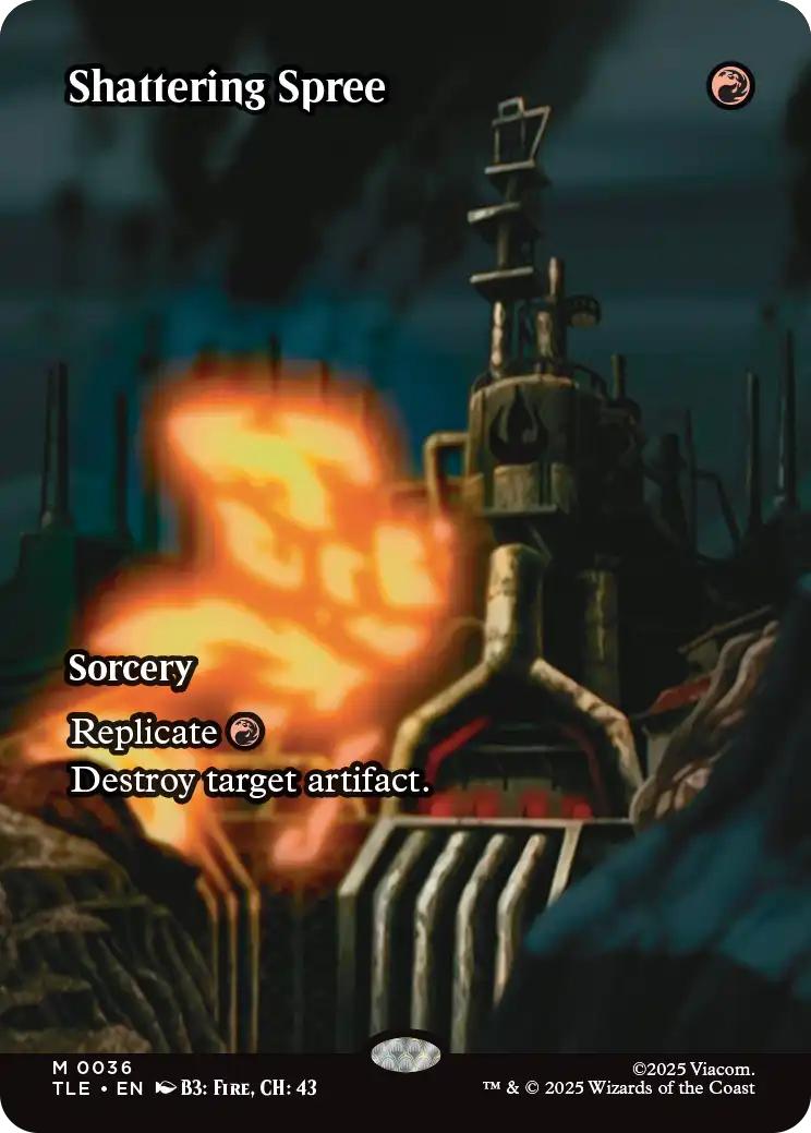 Shattering Spree [36] [Borderless] [Source Material] [Avatar: The Last Airbender Eternal] [Non-Foil]