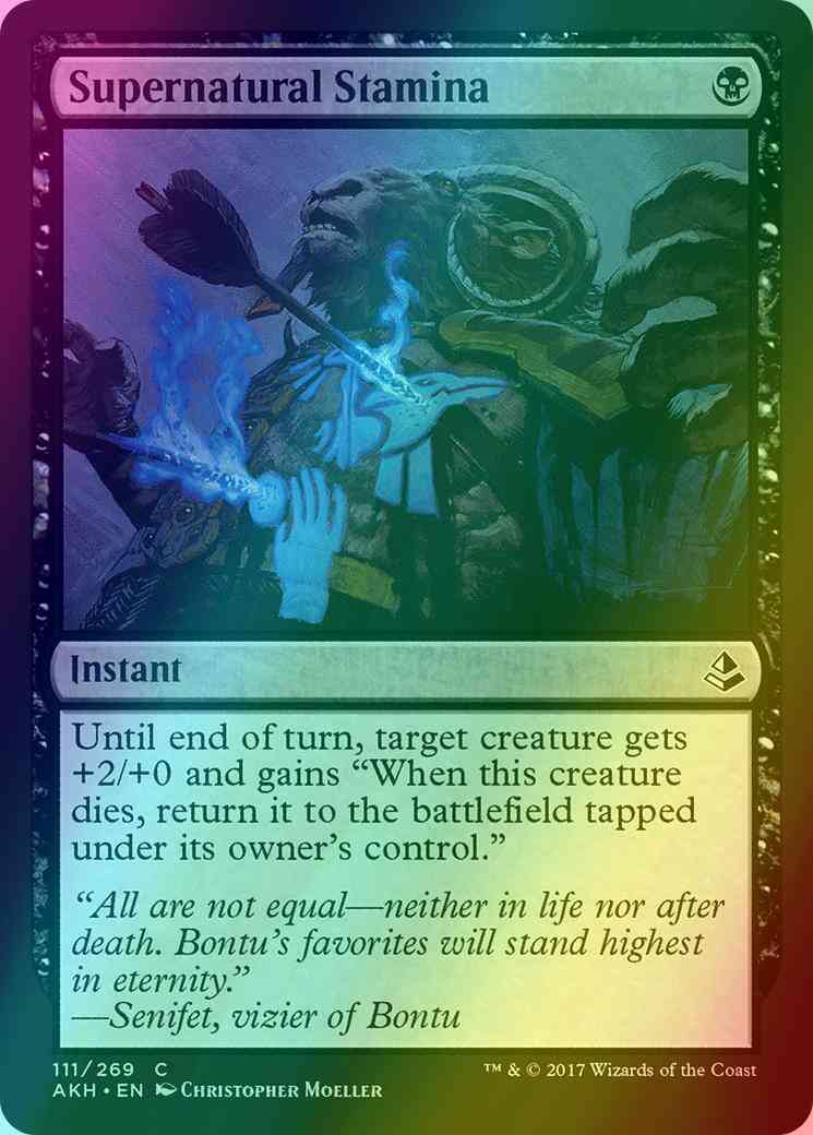 Supernatural Stamina [111] [Amonkhet] [Foil]
