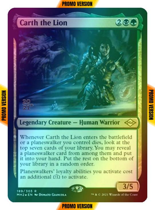 Carth the Lion [Prerelease] [189S] [Modern Horizons 2 Promos] [Foil]