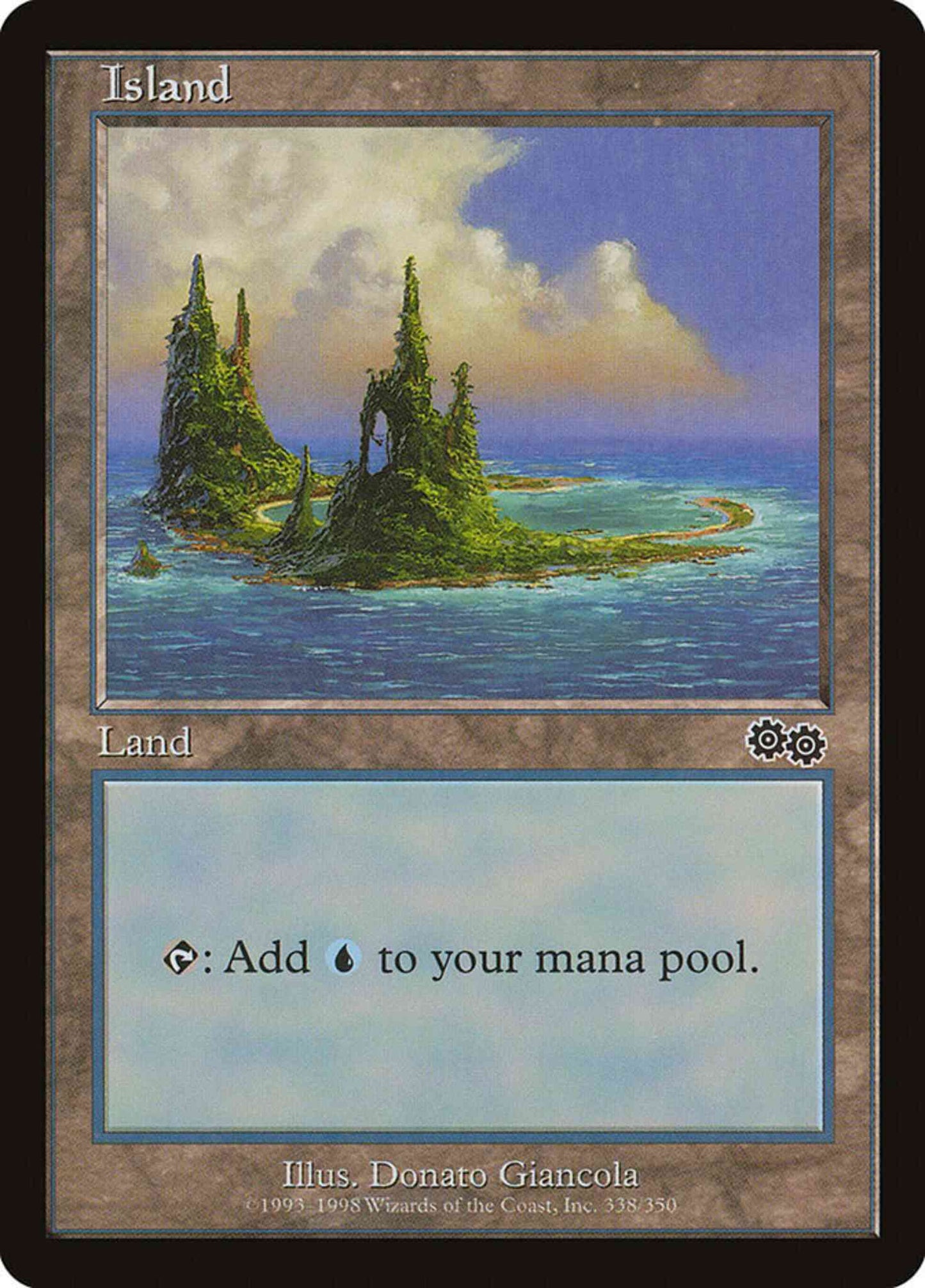 Island [338] [Urza's Saga] [Non-Foil]