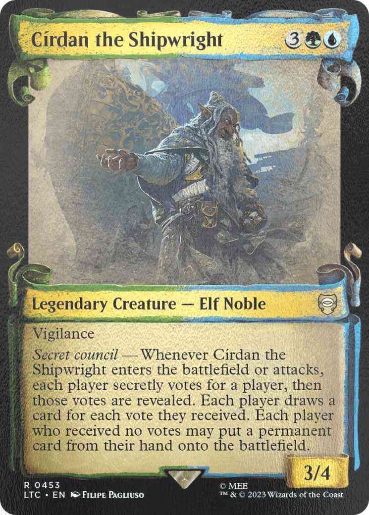Círdan the Shipwright [453] [Scrolls Showcase] [The Lord of the Rings: Tales of Middle-earth: Commander] [Silver Foil]