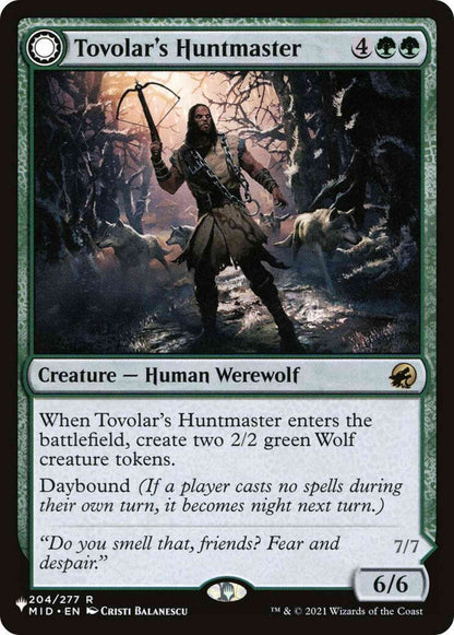 Tovolar's Huntmaster // Tovolar's Packleader [MID-204] [The List] [Non-Foil]