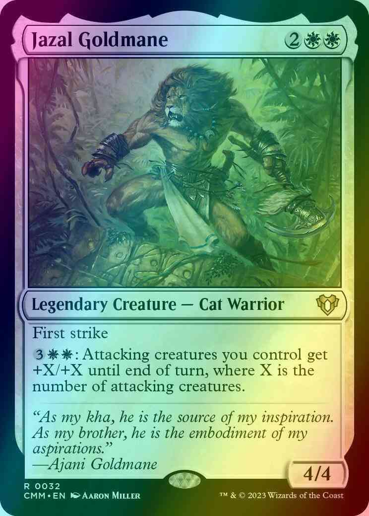 Jazal Goldmane [32] [Commander Masters] [Foil]
