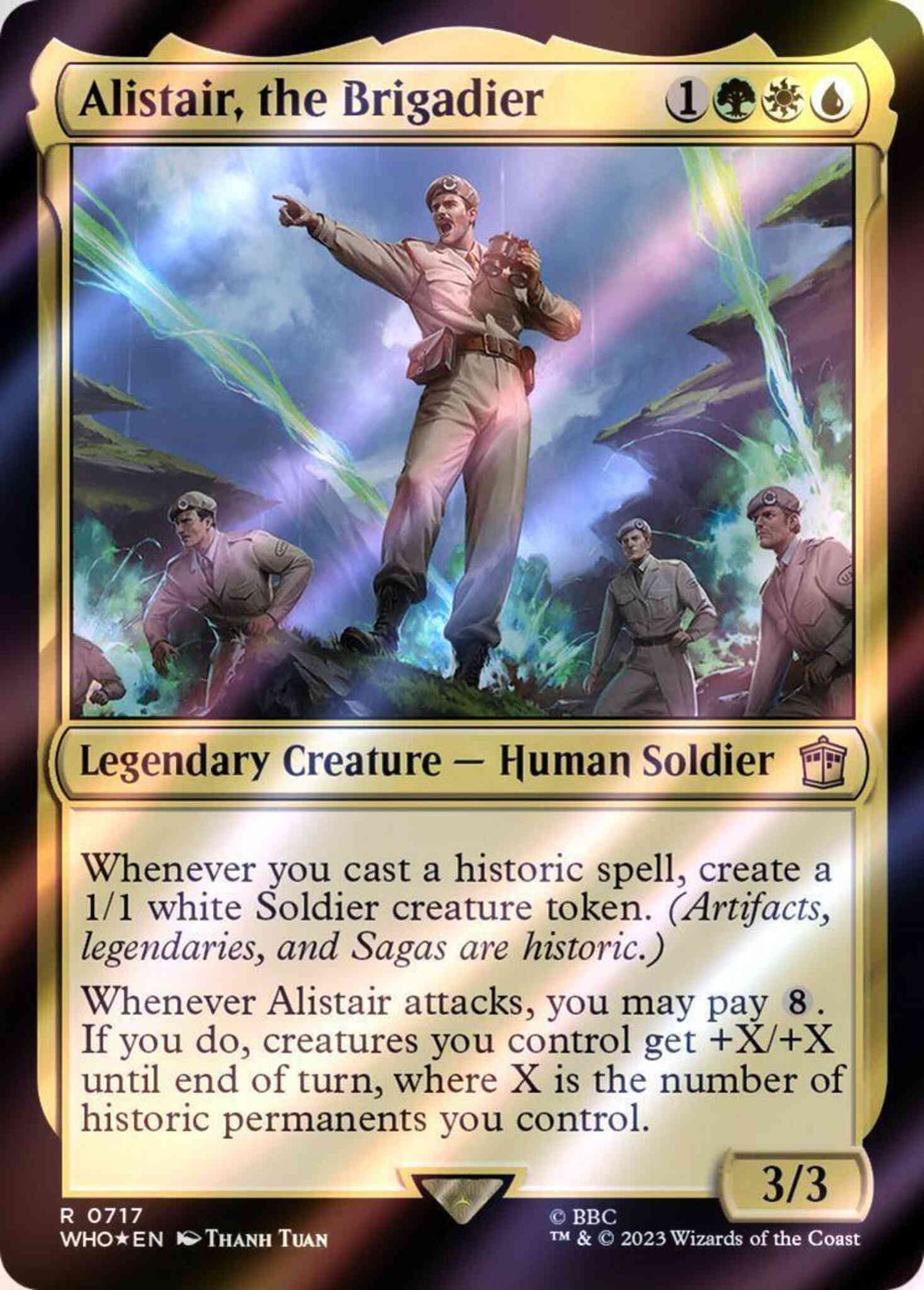 Alistair, the Brigadier [717] [Universes Beyond: Doctor Who] [Surge Foil]