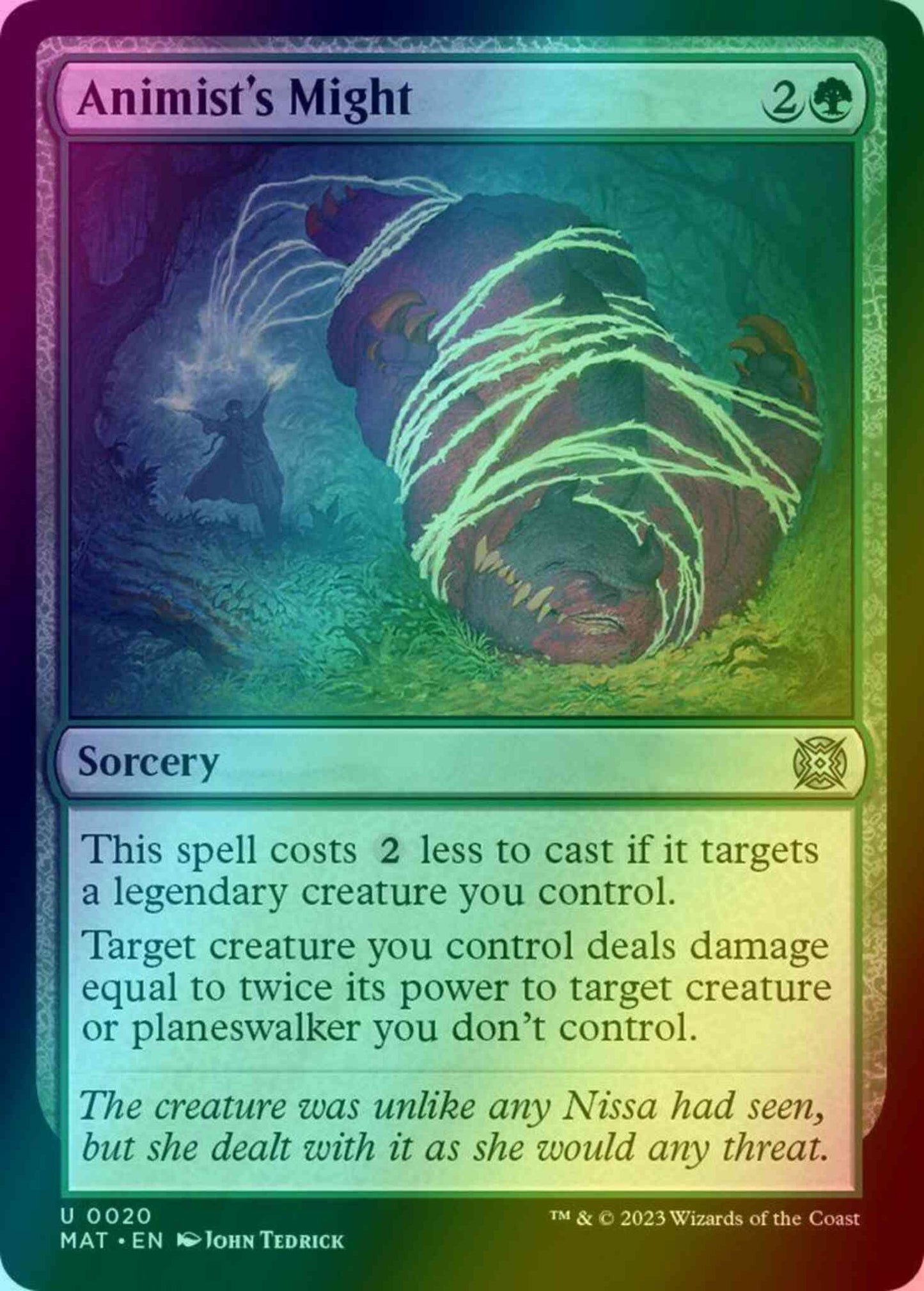 Animist's Might [20] [March of the Machine: The Aftermath] [Foil]