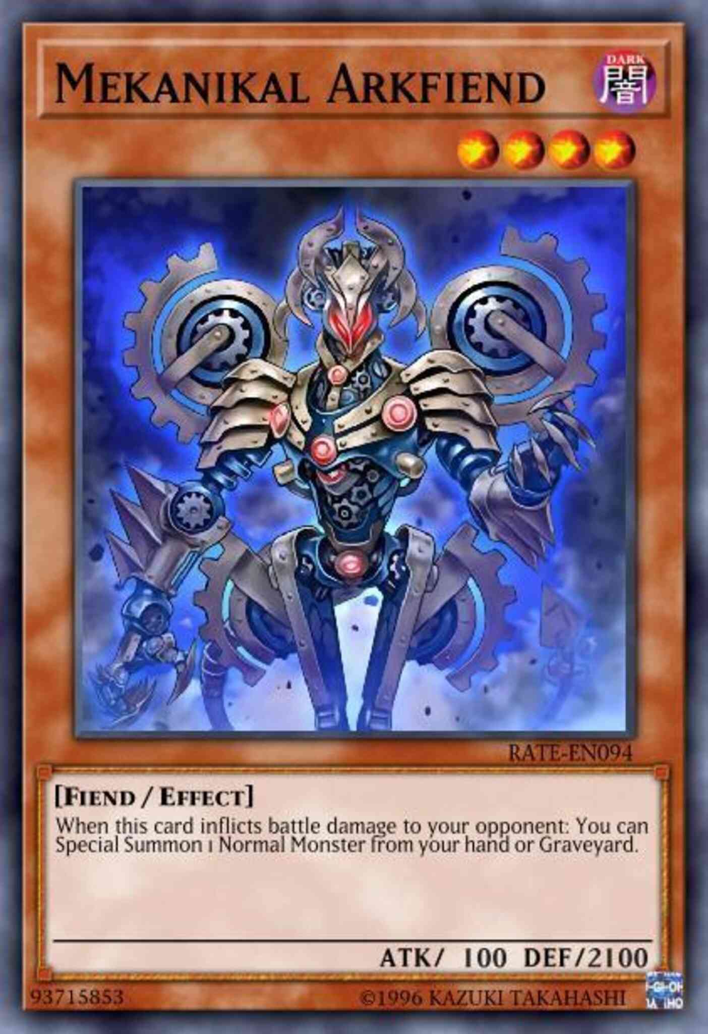 Mekanikal Arkfiend - MP17-EN236 - Common - 1st Edition