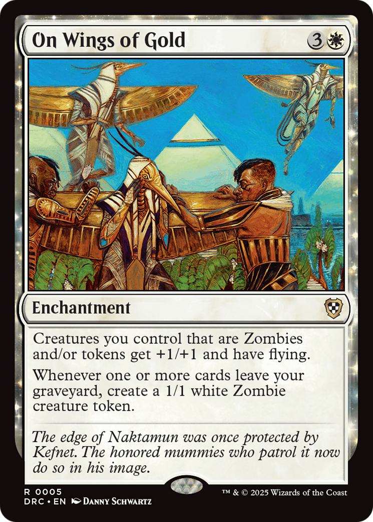 On Wings of Gold [5] [Aetherdrift: Commander] [Non-Foil]