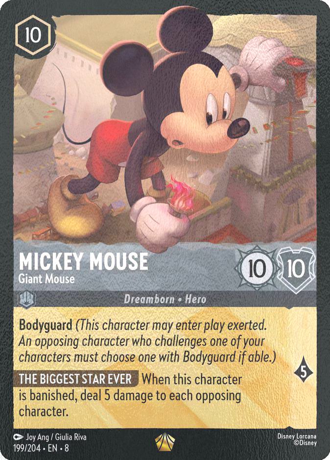 Mickey Mouse - Giant Mouse - 199/204 [Reign of Jafar] [Cold Foil]
