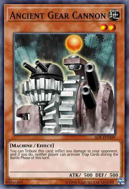 Ancient Gear Cannon - SD10-EN016 - Common - 1st Edition