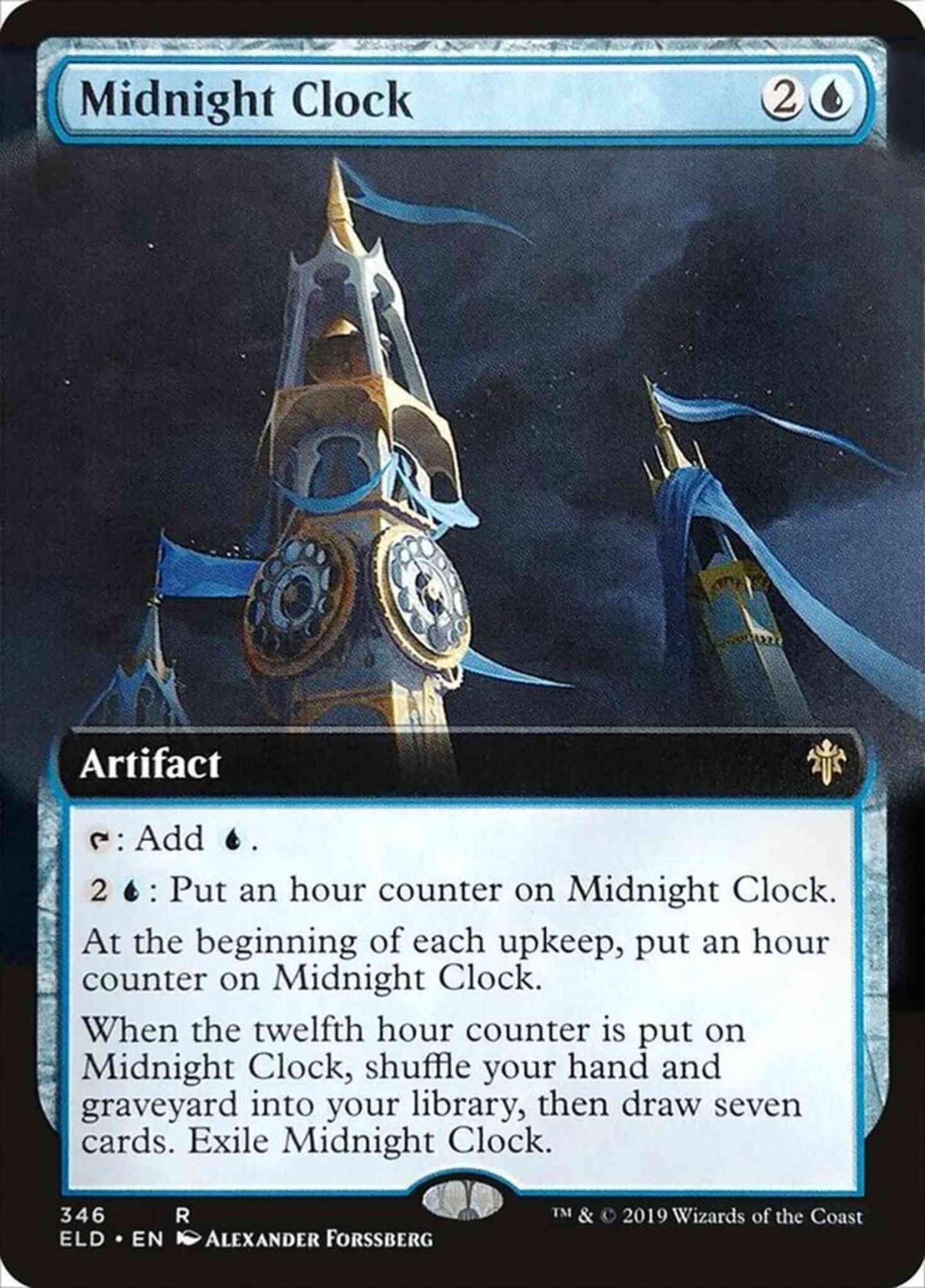 Midnight Clock [346] [Extended Art] [Throne of Eldraine] [Non-Foil]