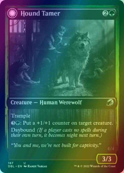 Hound Tamer // Untamed Pup [187] [Innistrad: Double Feature] [Foil]