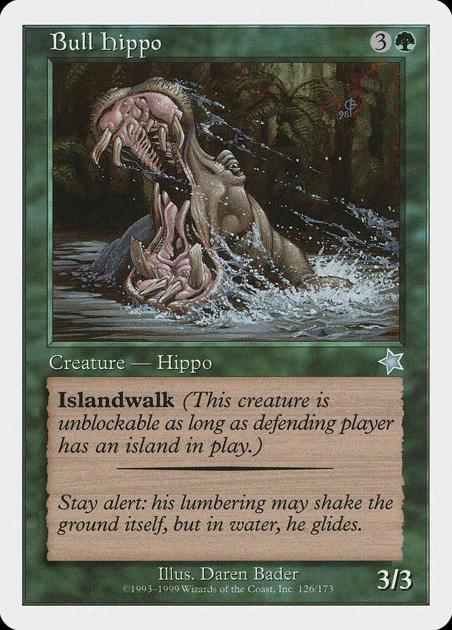 Bull Hippo [126] [Starter 1999] [Non-Foil]