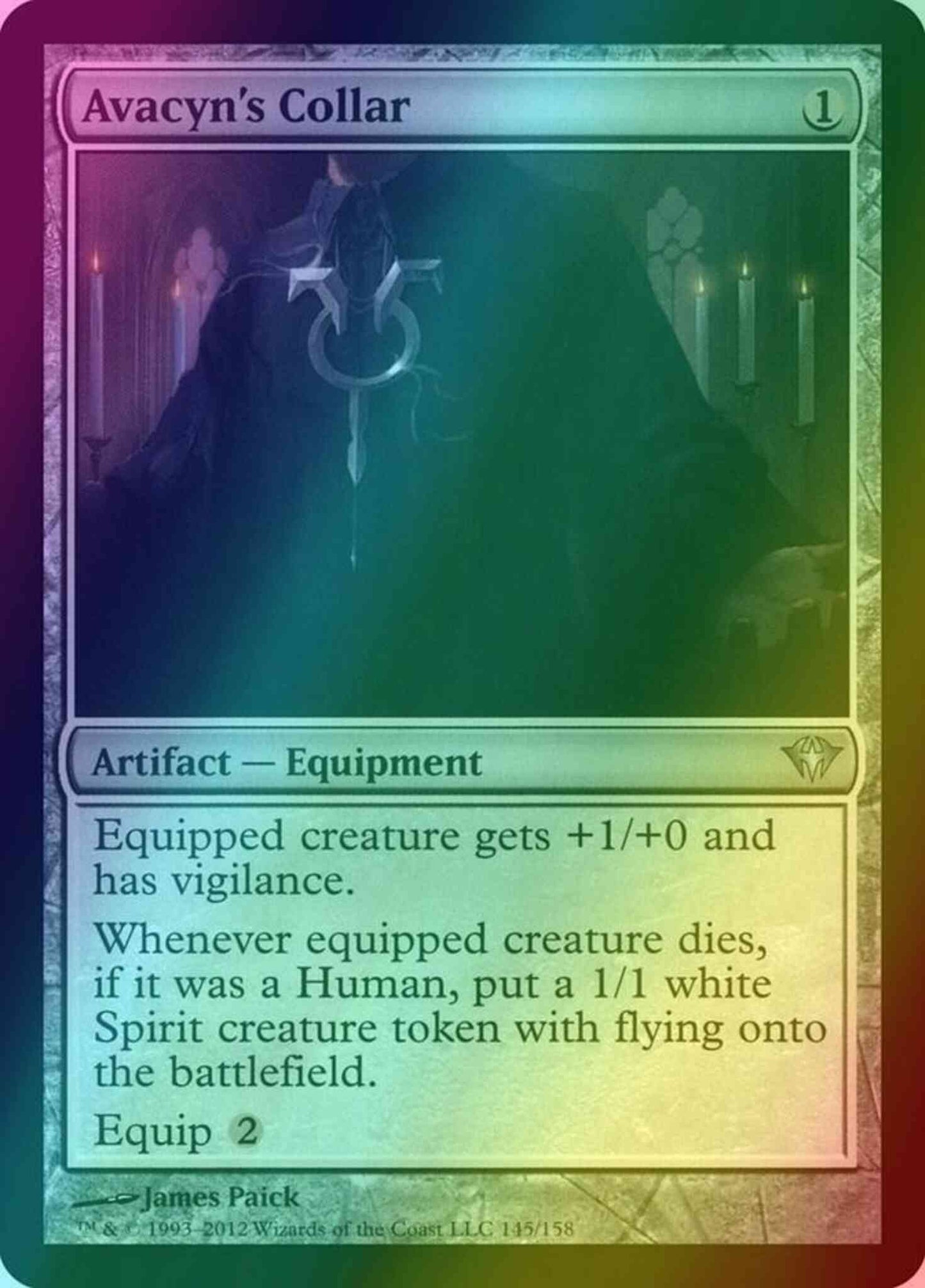 Avacyn's Collar [145] [Dark Ascension] [Foil]