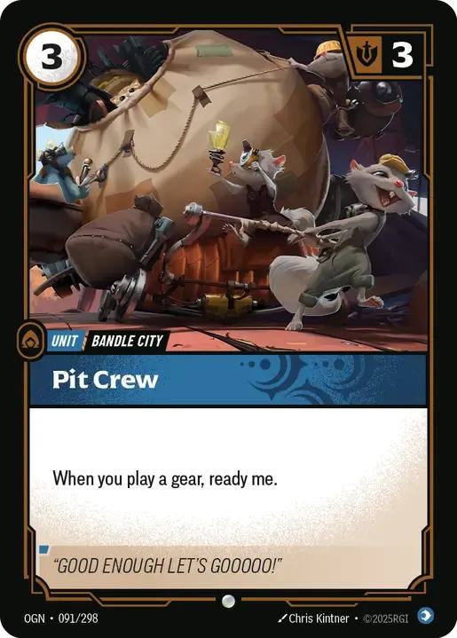 Pit Crew - 091/298 [Origins] [Non-Foil]