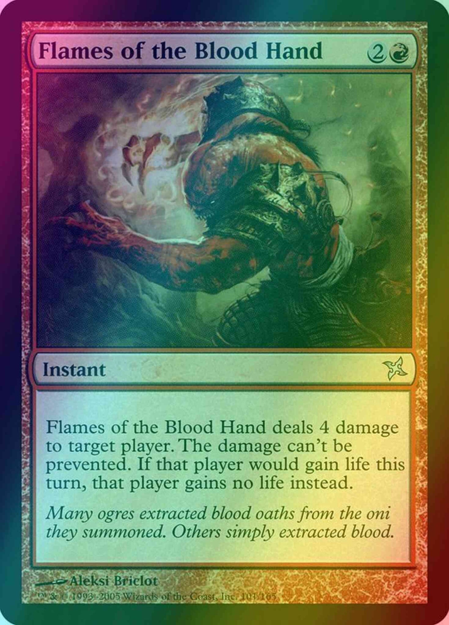 Flames of the Blood Hand [101] [Betrayers of Kamigawa] [Foil]