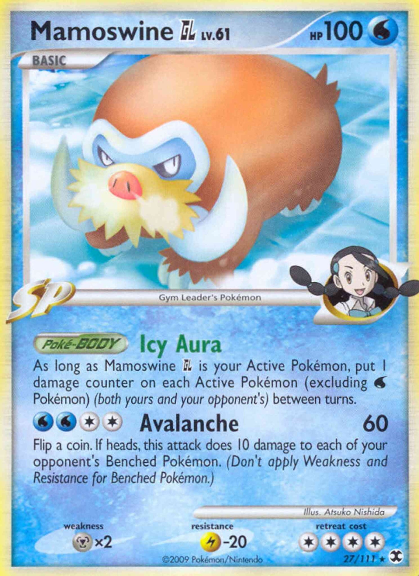 Mamoswine GL - 27/111 - Rare [pl2-27] [Reverse Holo]