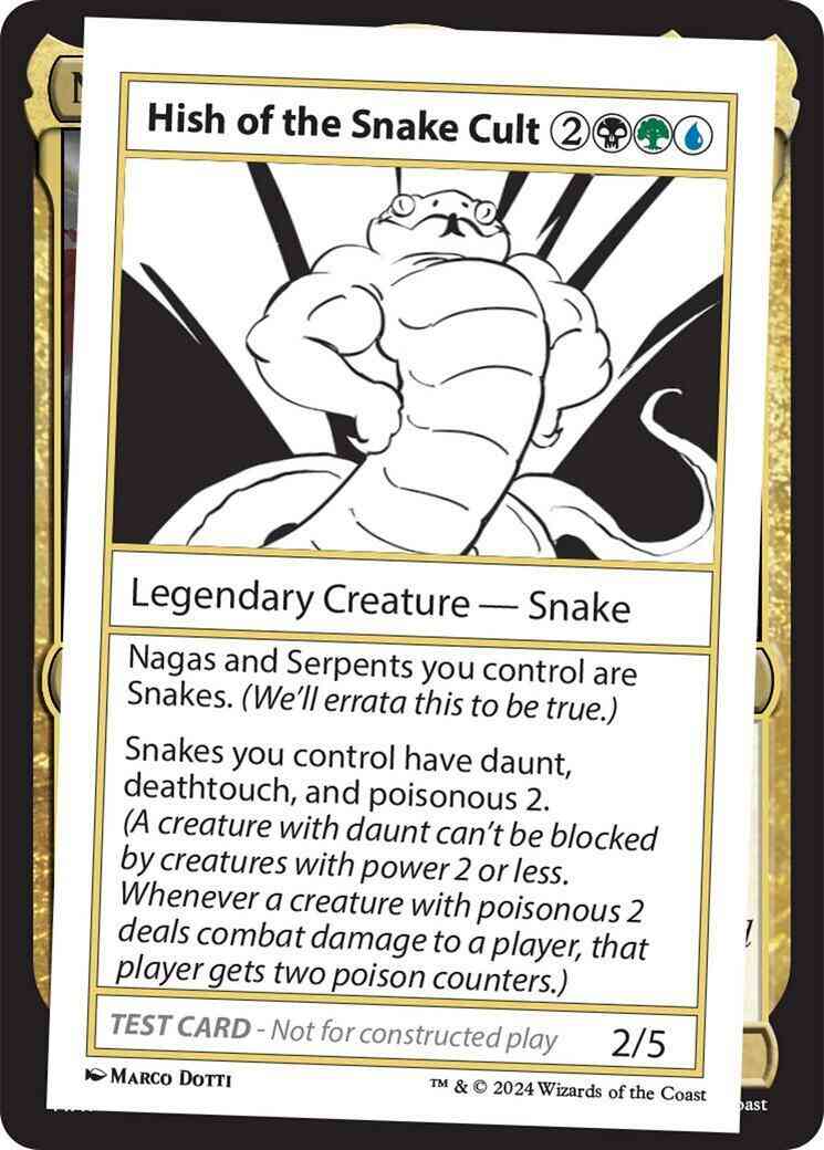 Hish of the Snake Cult [356] [Playtest Card] [Mystery Booster 2] [Non-Foil]