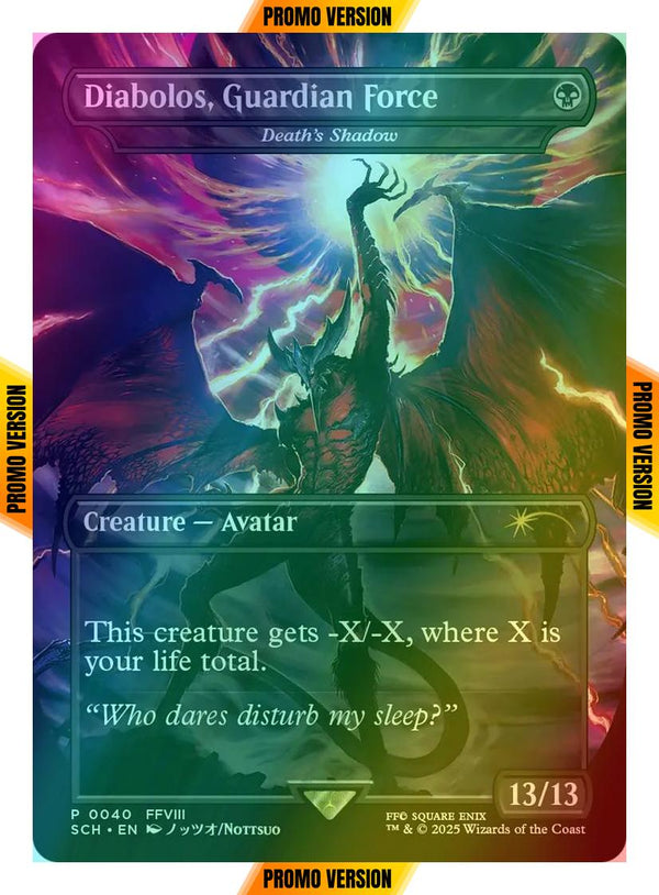 Diabolos, Guardian Force - Death's Shadow [40] [Borderless] [FVIII] [Store Championships] [Foil]