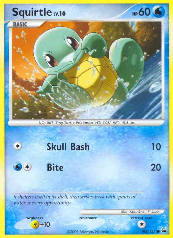 Squirtle - 96/127 - Common [pl1-96] [Reverse Holo]