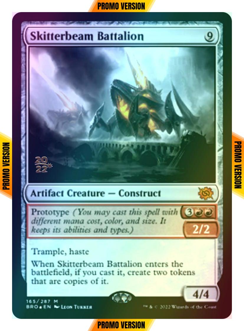 Skitterbeam Battalion [165s] [Prerelease] [The Brothers' War: Promos] [Foil]