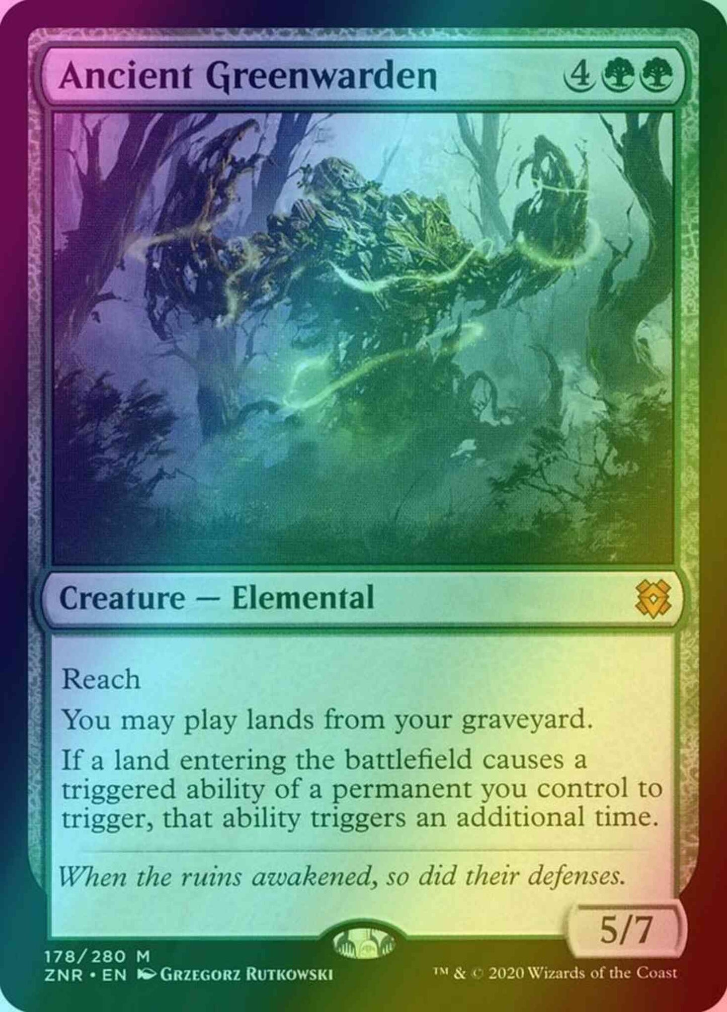 Ancient Greenwarden [178] [Zendikar Rising] [Foil]