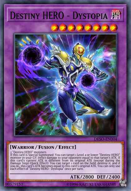 Destiny HERO - Dystopia - DESO-EN004 - Secret Rare - 1st Edition
