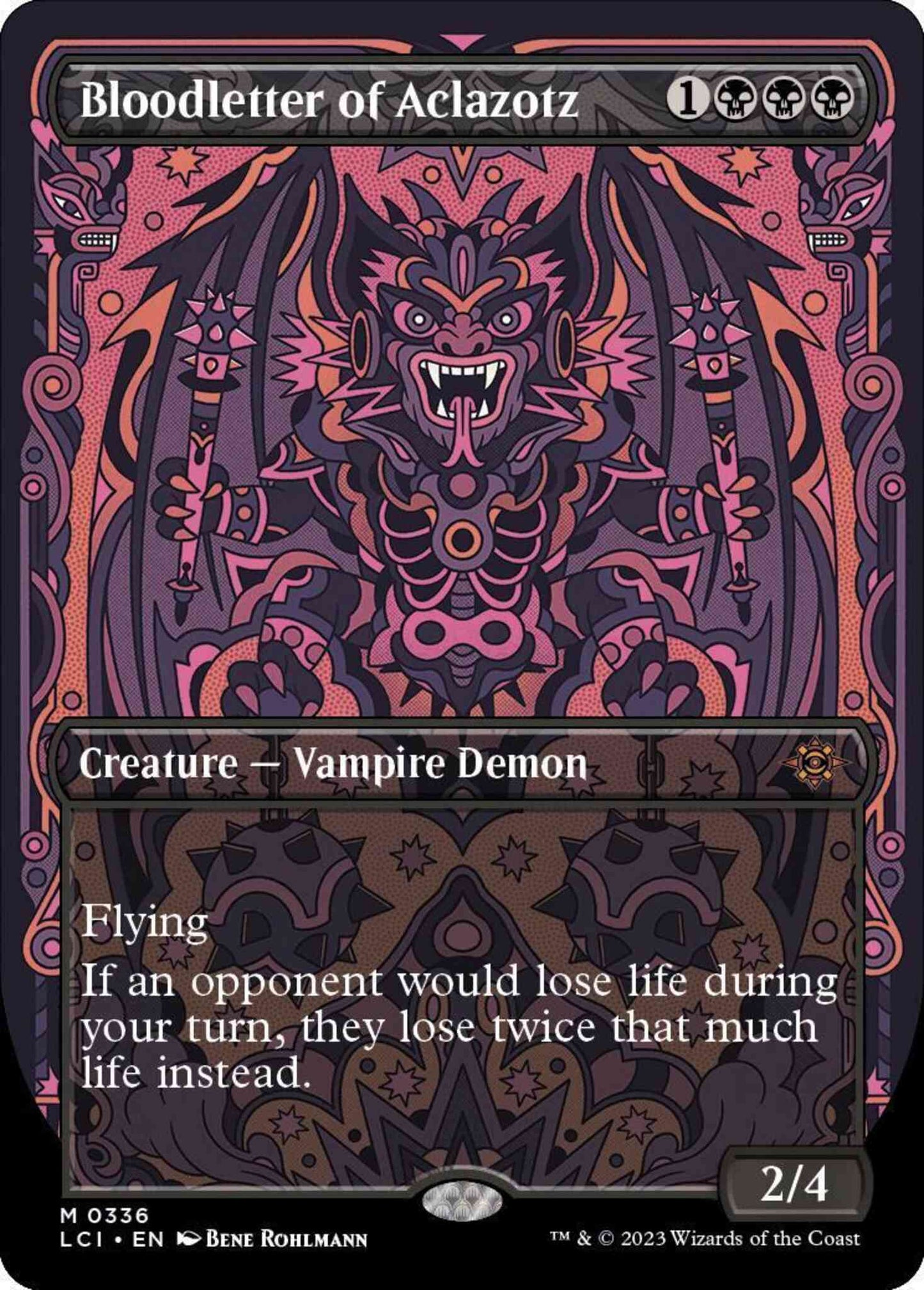 Bloodletter of Aclazotz [336] [Borderless] [The Lost Caverns of Ixalan] [Non-Foil]
