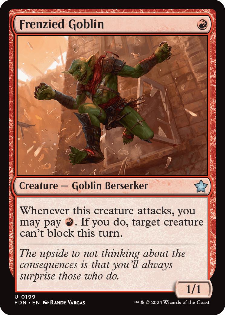 Frenzied Goblin [199] [Foundations] [Non-Foil]