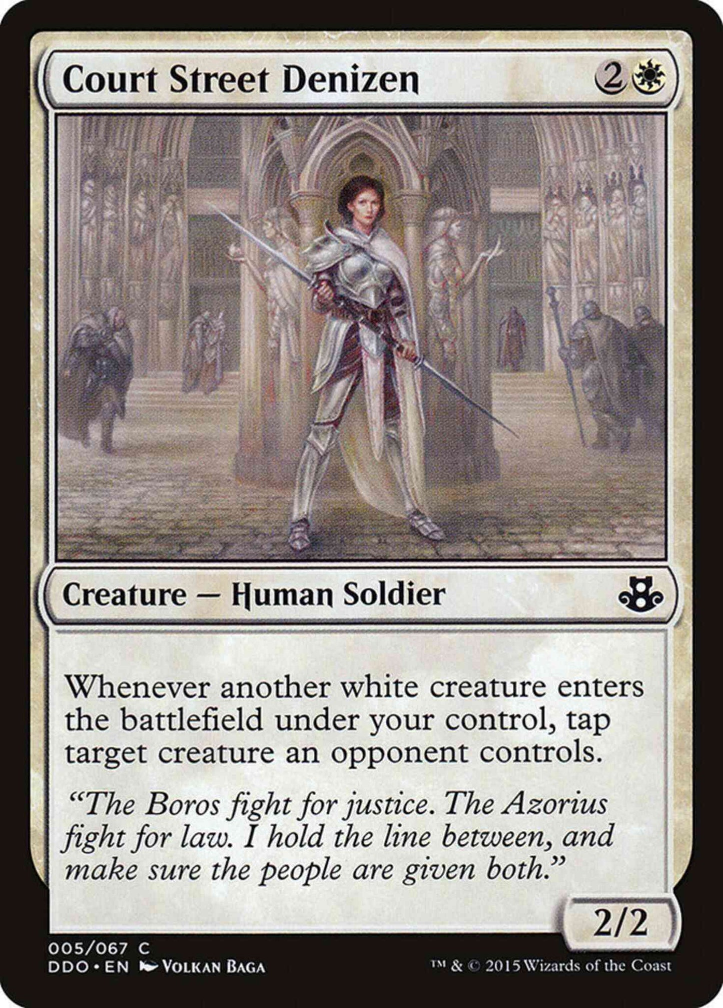 Court Street Denizen [5] [Duel Decks Elspeth vs Kiora] [Non-Foil]