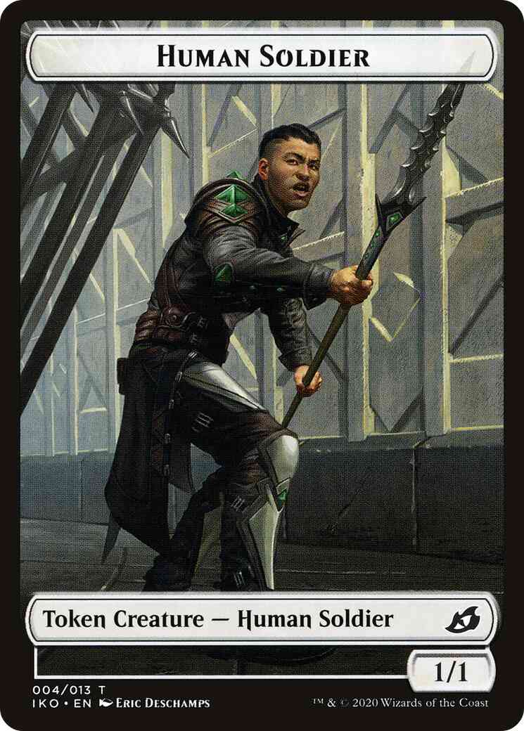 Human Soldier Token (04) // Zombie Token (09) [IKO/C20 Set Symbol] [Challenger Deck 2021 Tokens] [Non-Foil]