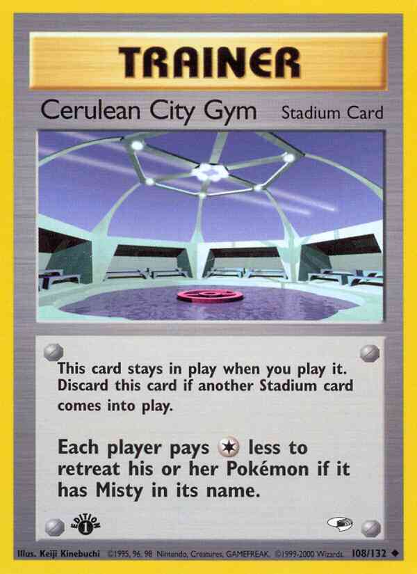 Cerulean City Gym - 108/132 - Uncommon - 1st Edition [gym1-108] [Non-Holo]
