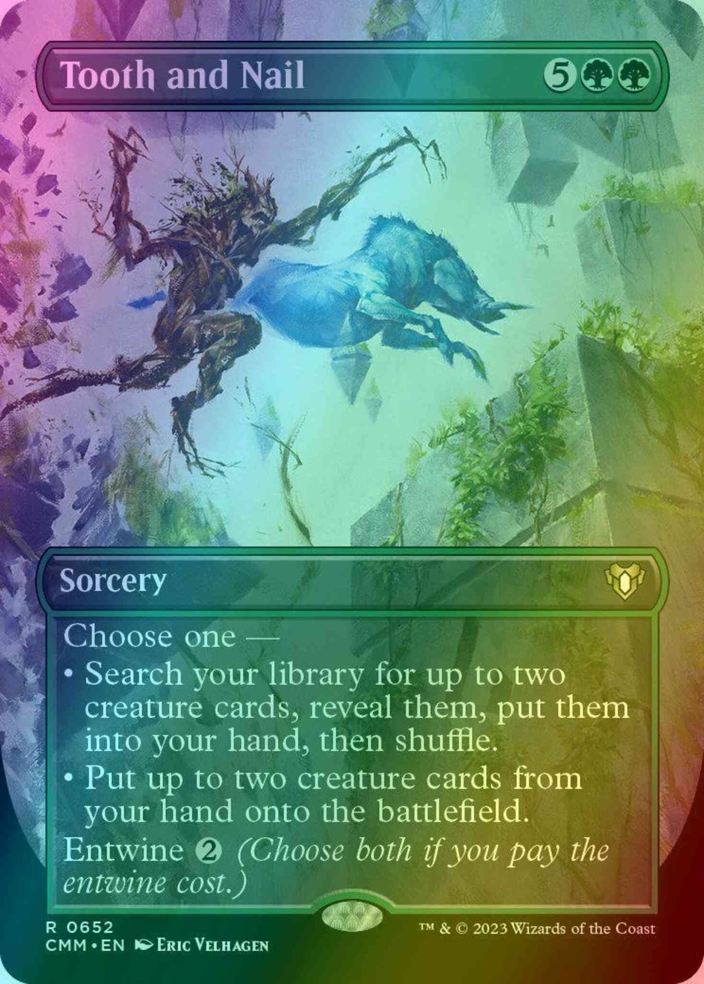 Tooth and Nail [652] [Borderless] [Commander Masters] [Foil]