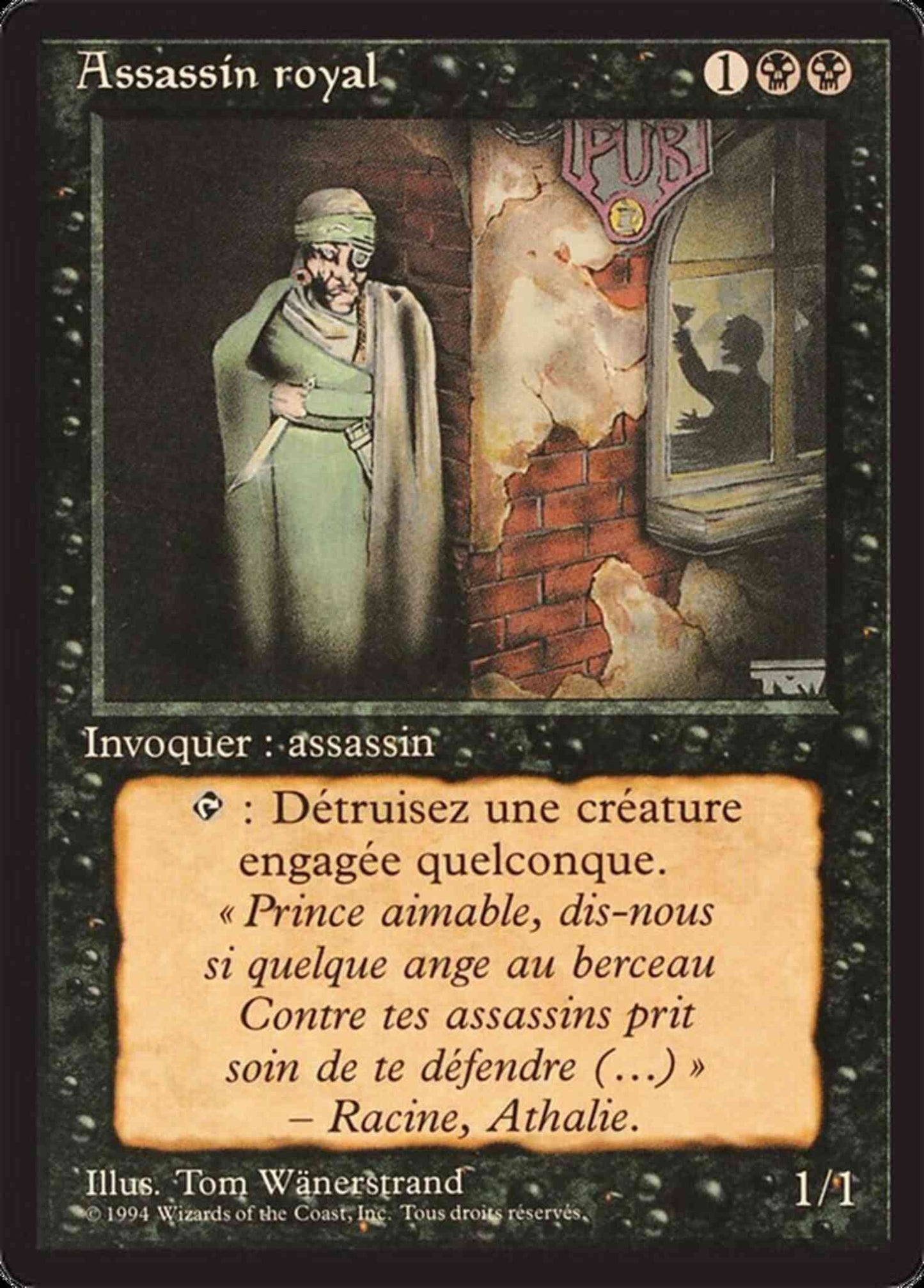 Royal Assassin - French [125] [Foreign Black Border: French] [Non-Foil]