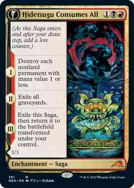 Hidetsugu Consumes All // Vessel of the All-Consuming [361] [Soft Glow Showcase] [Kamigawa: Neon Dynasty] [Non-Foil]